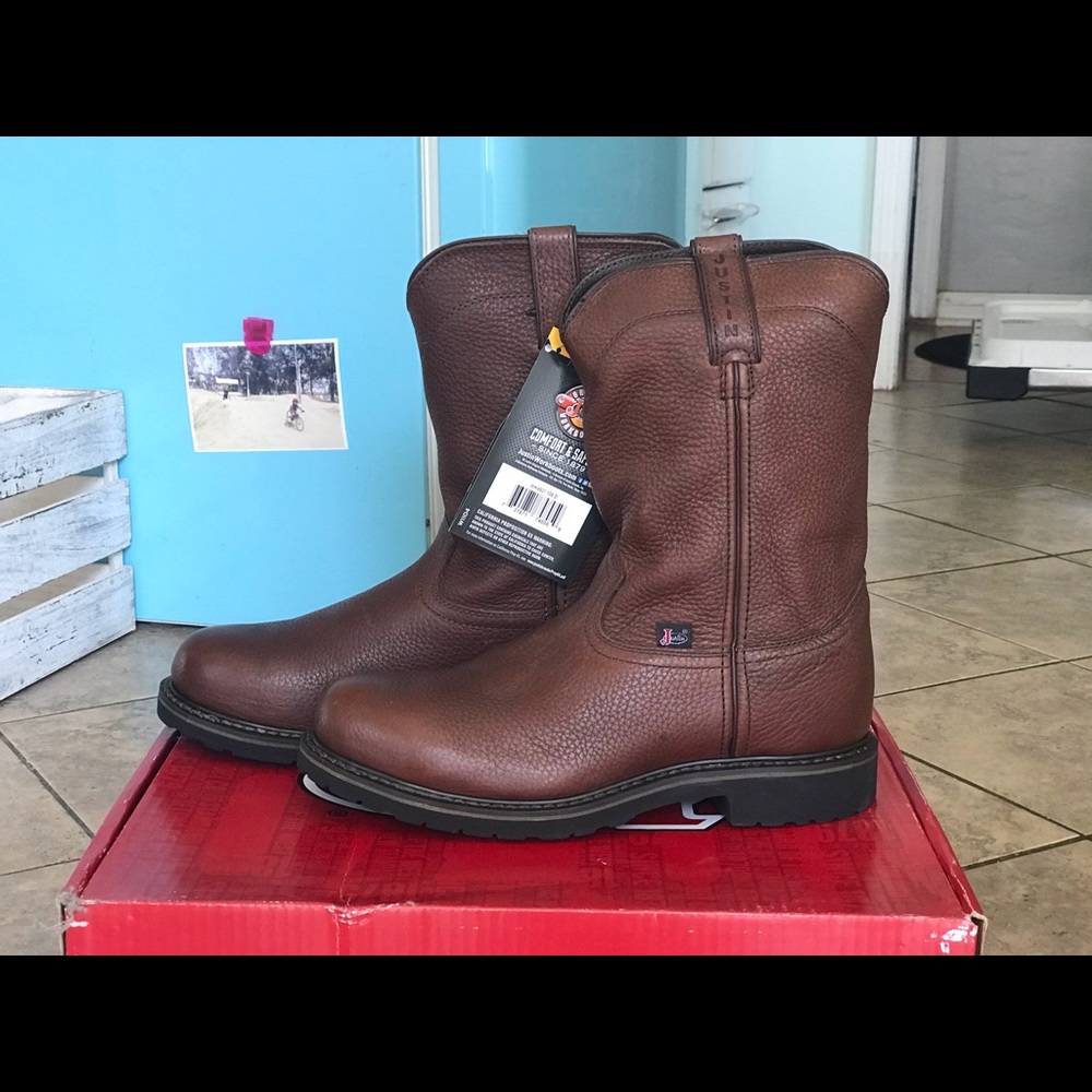 “SOLD” Justin Work Boots